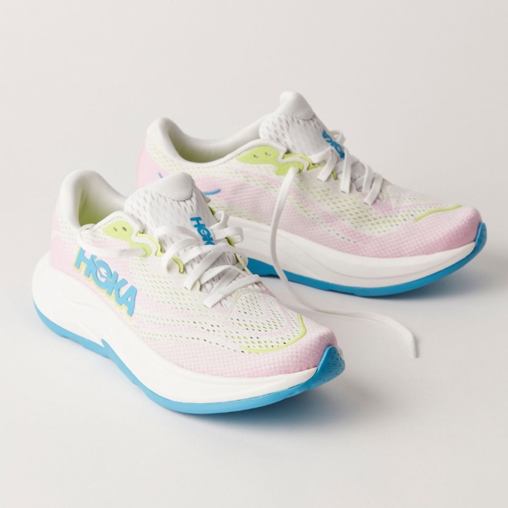 BNWT !! Hoka One One Rincon 4 :: Frost / Pink Twilight